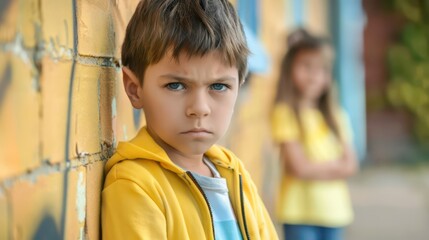 Anti bullying awareness month: promoting kindness and empathy among children. The problem of bullying at school, bullying of classmates based on nationality, race or class