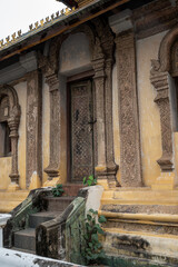 closeup, old building, Chiang Mai, Thailand