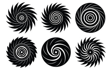  Abstract Spiral Designs, bundle of spiral elements, spiral element