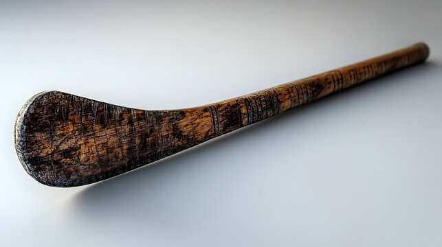 Antique Wooden Hurling Stick, Traditional Irish Sport Equipment