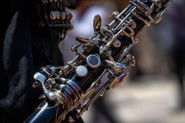 Close-up of an Ornate Oboe