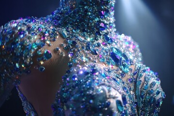 Stunningly Detailed Embellished Show Dress