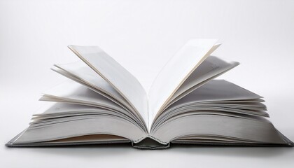 a book is open to a page with a white background