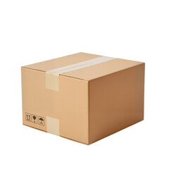 Neatly Wrapped Cardboard Box &ndash; Simple, Secure, and Ready to Ship