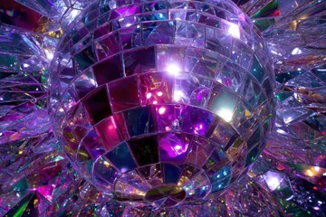 Enthralling Purple Disco Ball