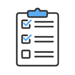 Fototapeta premium Checklist Icon – Business Task List and Office Document Symbol