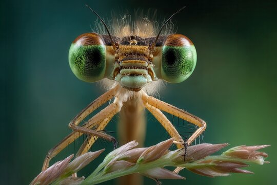 Close-up of a Dragonfly's Eye: Nature's Exquisite Detail