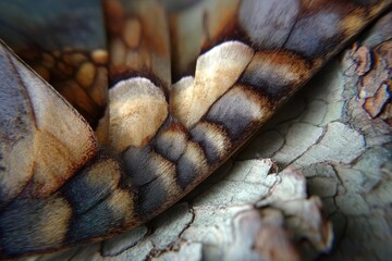 Moth Wing Texture Close Up