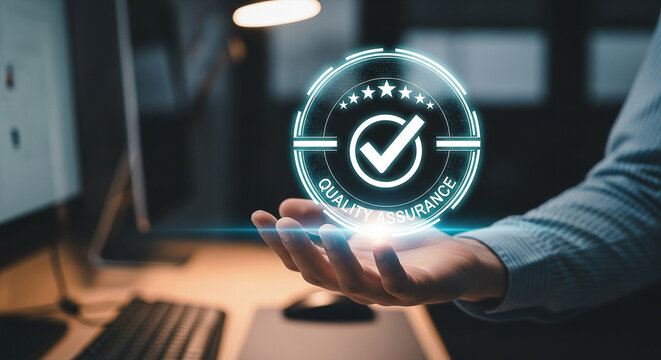 Quality assurance compliance standards and certification process for business excellence goal 100 percent - Powered by Adobe