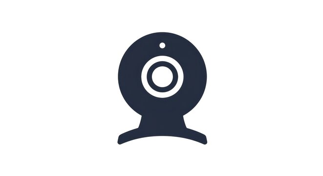 Sleek Webcam Icon: Modern Technology for Communication and Video Conferencing