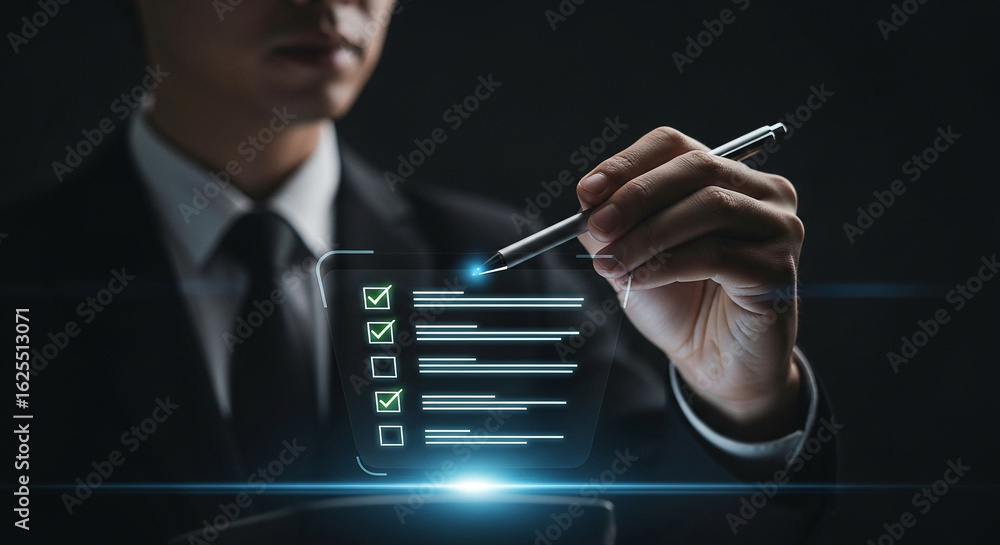 Poster checklist digital transformation business process management automation and compliance audit form