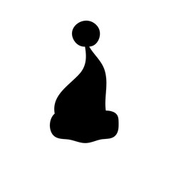Santa hat silhouette