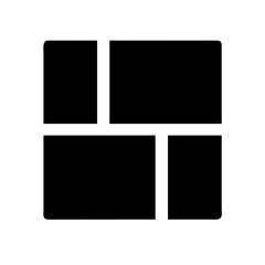 Collage solid icon vector illustration