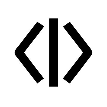 Code alt solid icon vector illustration