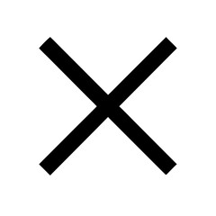 Fototapeta premium Cross solid icon vector illustration