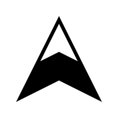 Architectural north arrow and compass outline vector