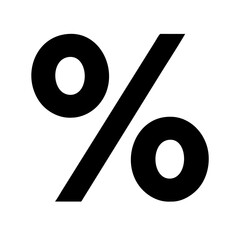 Percent solid icon vector illustration