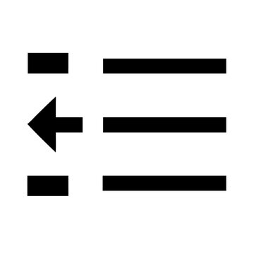 Right indent solid icon vector illustration