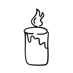 Doodles candle