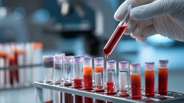 Professional Laboratory Analysis of Blood Samples for Medical Research