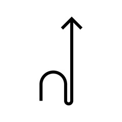 Architectural north arrow and compass outline vector