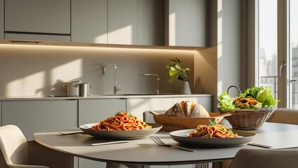 modern kitchen interior