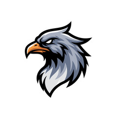 Fototapeta premium Majestic Bird Head Profile Vector Illustration