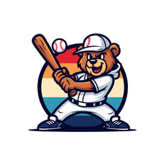 Naklejka premium Smiling Animal Sports Player Illustration