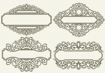 Ornate Vintage and Victorian Border Frames Collection