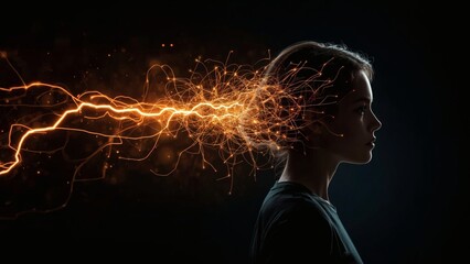 Electric Thought - Artistic Profile with Light Motion