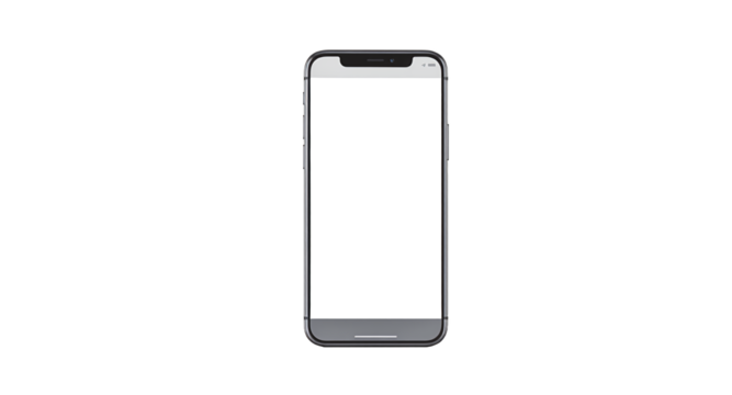 Modern Smartphone Mockup with Empty Screen 1.