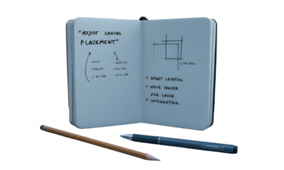 Open Notepad with Canvas Placement Instructions.