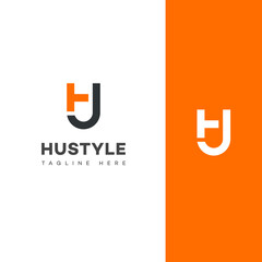HU, UH, U, H, Letter H, Letter U Lettermark Logo  Modern Green Branding for Business