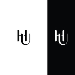HU, UH, U, H, Letter H, Letter U Lettermark Logo  Modern Green Branding for Business