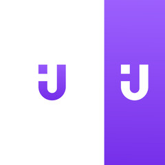 HU, UH, U, H, Letter H, Letter U Lettermark Logo  Modern Green Branding for Business
