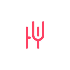 HU, UH, U, H, Letter H, Letter U Lettermark Logo  Modern Green Branding for Business