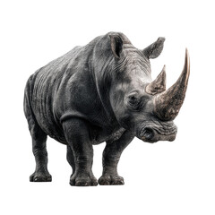 Obraz premium Gray rhinoceros, detailed portrait