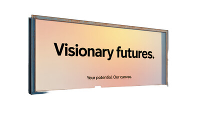 Obraz premium Visionary Futures Billboard Advertisement.