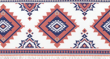 Geometric Pattern Tribal Design Textile Background