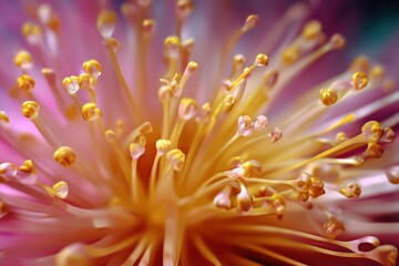 Fototapeta premium Close-up View of a Stunning Pink Flower