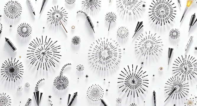 Festive Firework Background for Celebrations and Events