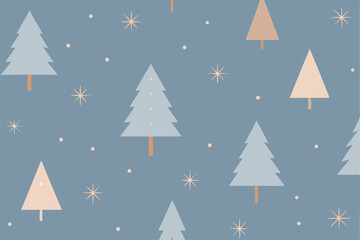 Obraz premium minimalist scandinavian inspired christmas patter (1).eps