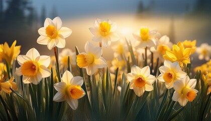 daffodils in spring