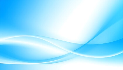 Fototapeta premium Light blue abstract background with smooth curves