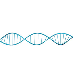 3d structure of neon glowing DNA strands isolated on transparent background. Medical science, genetic biotechnology, chemistry biology, gene cell concept