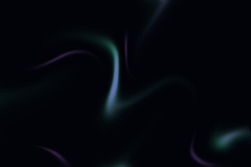 Abstract Neon Light Wave: Abstract Colored Flowing Lines on Black Background
