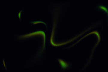 Abstract Neon Light Wave: Abstract Colored Flowing Lines on Black Background
