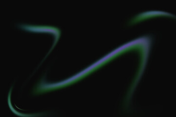 Abstract Neon Light Wave: Abstract Colored Flowing Lines on Black Background