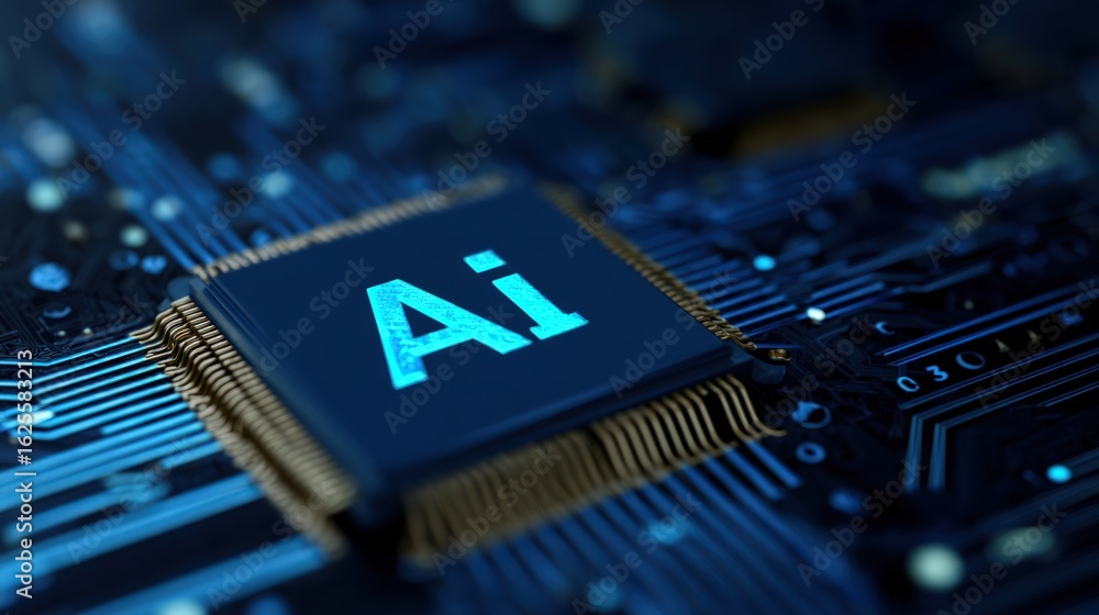 Poster close-up of a circuit board with 