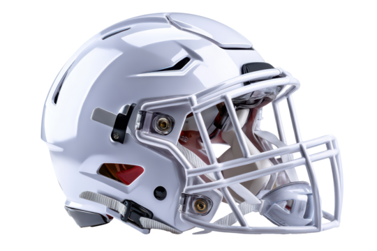 white american football helmet